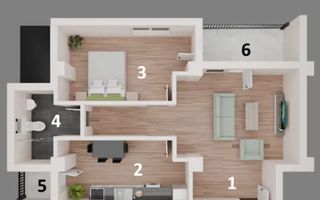 Apartament de vânzare în Otopeni – bloc nou central, parcare, comision 0 - Schiță 11