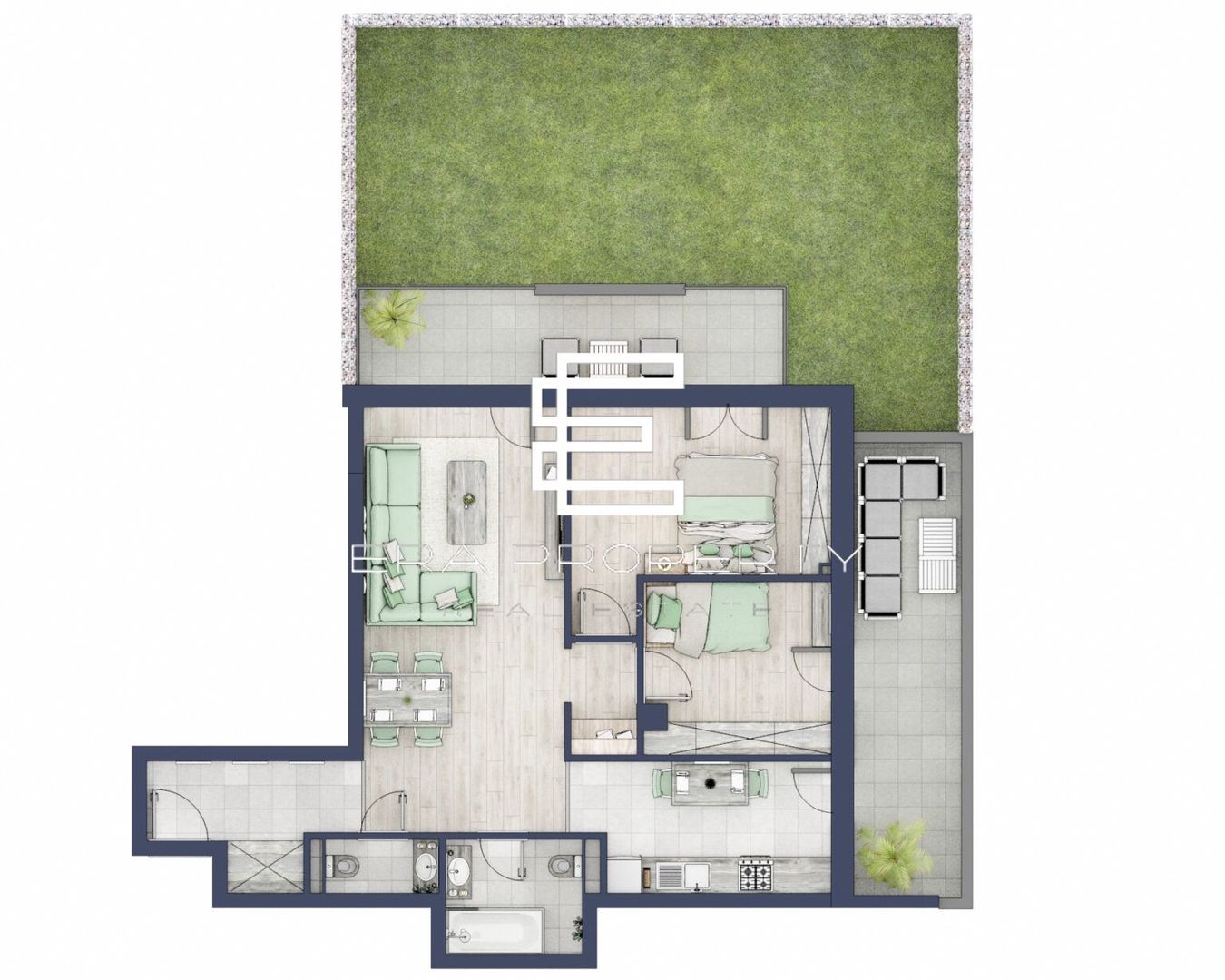 Apartament 3 camere la parter cu grădină și terasă generoasă, Sibiu - Schiță 12