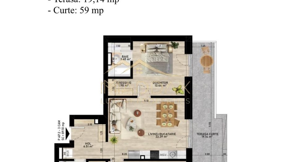 Apartament 3 Camere_PREMIUM_ Parter**Curte 59 mp//Lacul Pipera - Poză 21