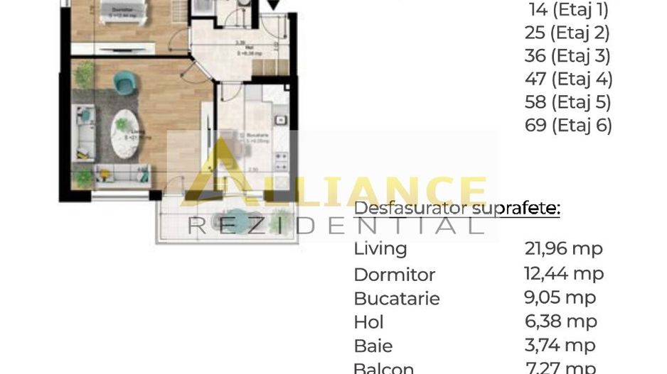 Apartament 2 camere decomandat [ 750m metrou Berceni] - Poză 5