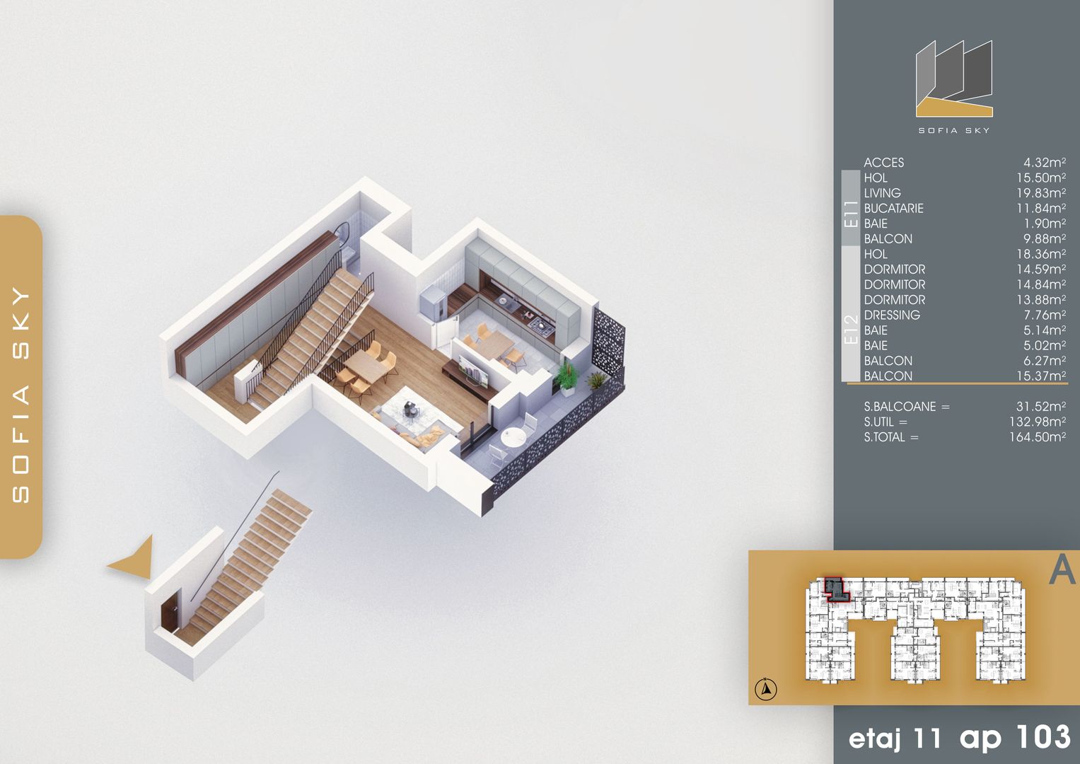 4 camere duplex finalizare rapida 7 minute Metrou N Teclu - Schiță 8