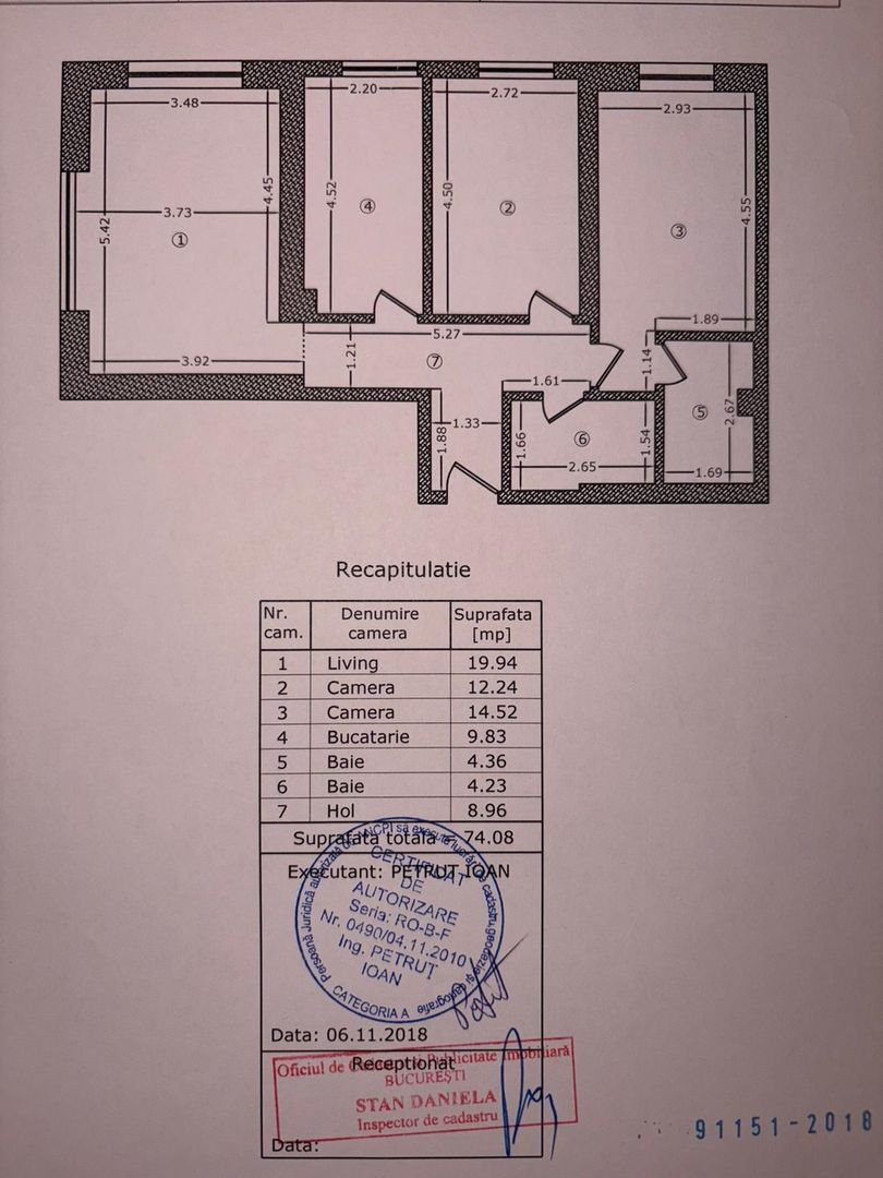 Apartament cu terasa proprie in complex Gran Via Park - Schiță 9
