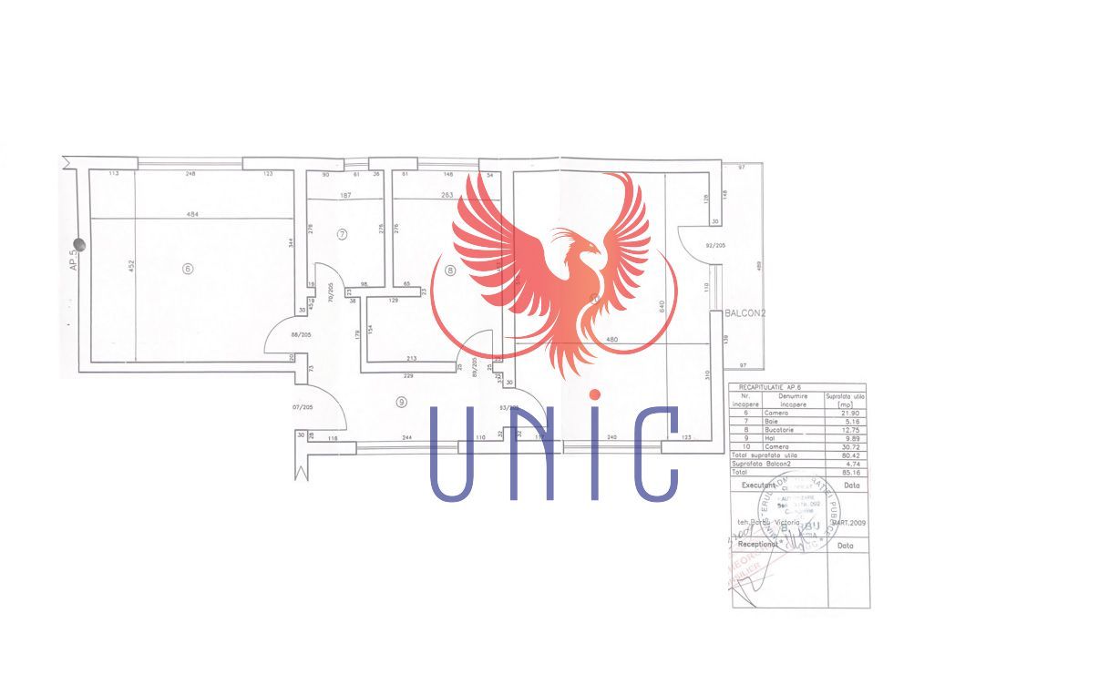 Apartament 3 camere Magnolia - Schiță 8