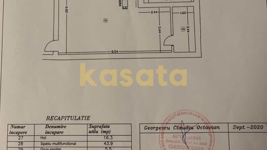 OPORTUNITATE | SPATIU MULTIFUNCTIONAL | 65.7 mp | Demisol - Schiță 7