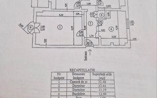 3 CAMERE COMPLET RENOVAT ‖  UTILAT MOBILAT ‖  ROND ALBA IULIA ‖ - Schiță 6