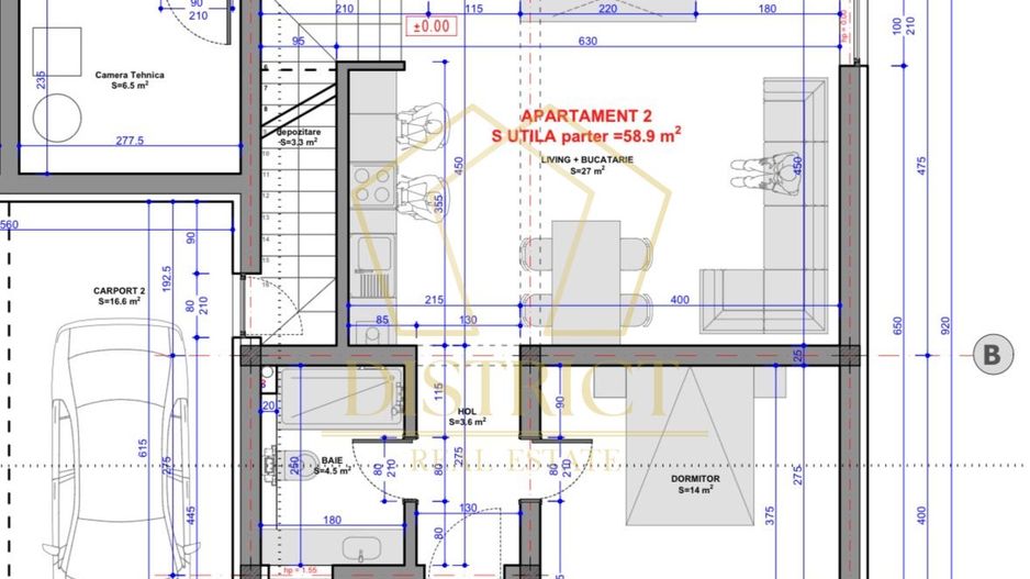 Duplex cu 4 camere, despărțit prin camera tehnica  | Mosnita Veche - Poză 12