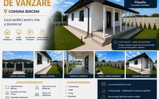 Casă individuală nouă/Teren 300 mp Comuna Berceni - Poză 1