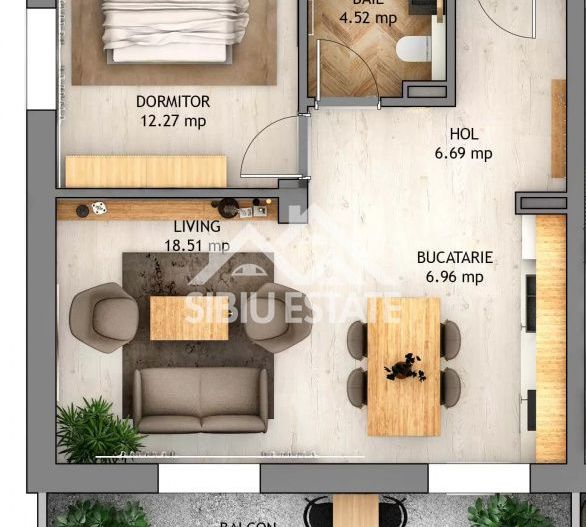 Apartament 2 Camere Finisat, Zona Doamna Stanca,Comision 0 - Poză 1