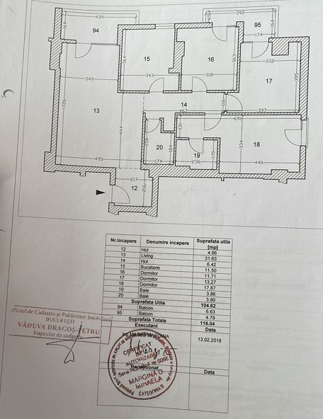 4 CAMERE + BOXA SI PARCARE INCLUSE  || HERASTRAU - Schiță 19