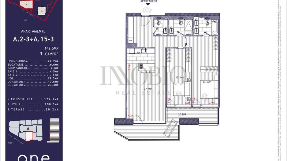 Apartament 3 camere | Terasă 20mp2 | One Verdi Park - Barbu Văcărescu - Poză 14