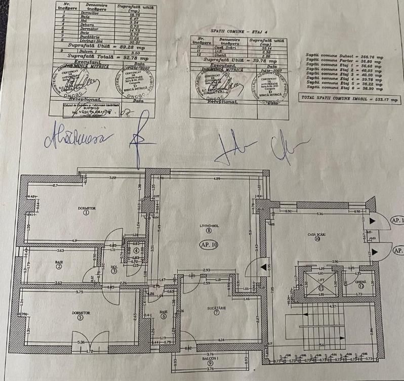 Apartament 3 camere Baneasa - Schiță 12