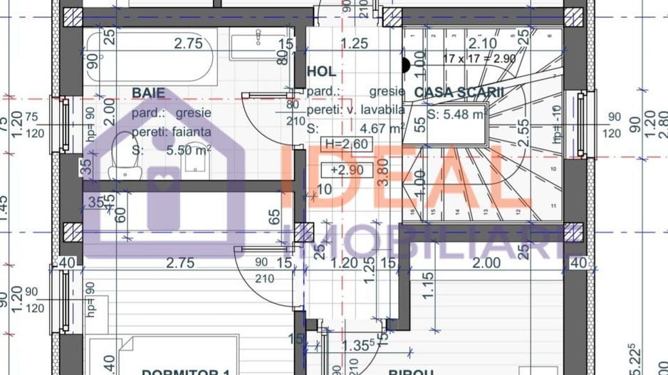 Casa Individuala cu 4 camere si gradina, in Cristian - Schiță 12