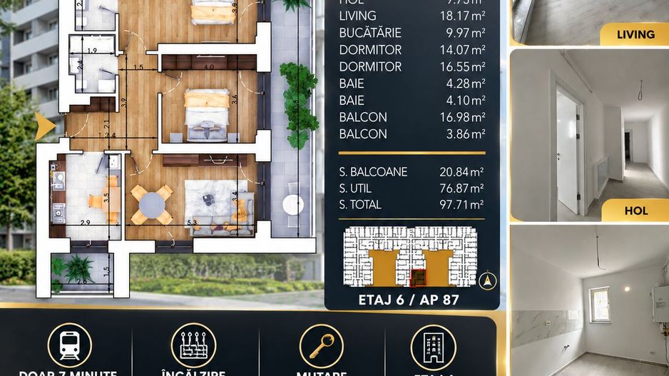 3 Camere/ Drm. Gura Ariesului/ Gata De Mutare! - Poză 1