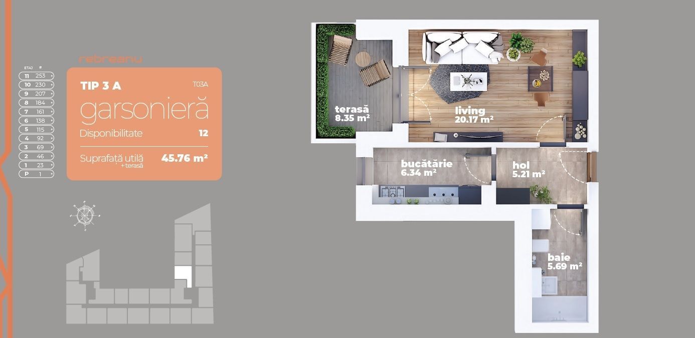 GARSONIERA SPATIOASA  / LOCATIE BUNA,IDEAL LOCUINTA / INVESTITIE! - Poză 1