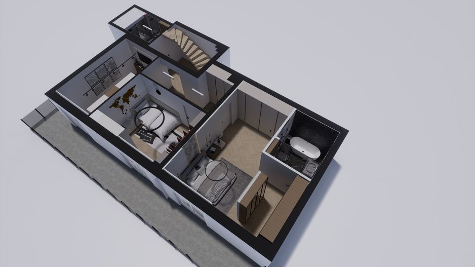 Apartament semifinisat, de Lux, zona semicentrală, 248mp SC, 154mp SU - Poză 3