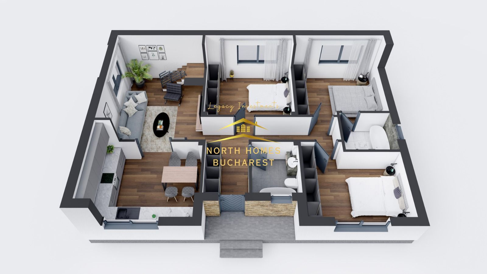 Vila 4 camere, toate utilitatile, strada asfaltata, Balotesti - Poză 11