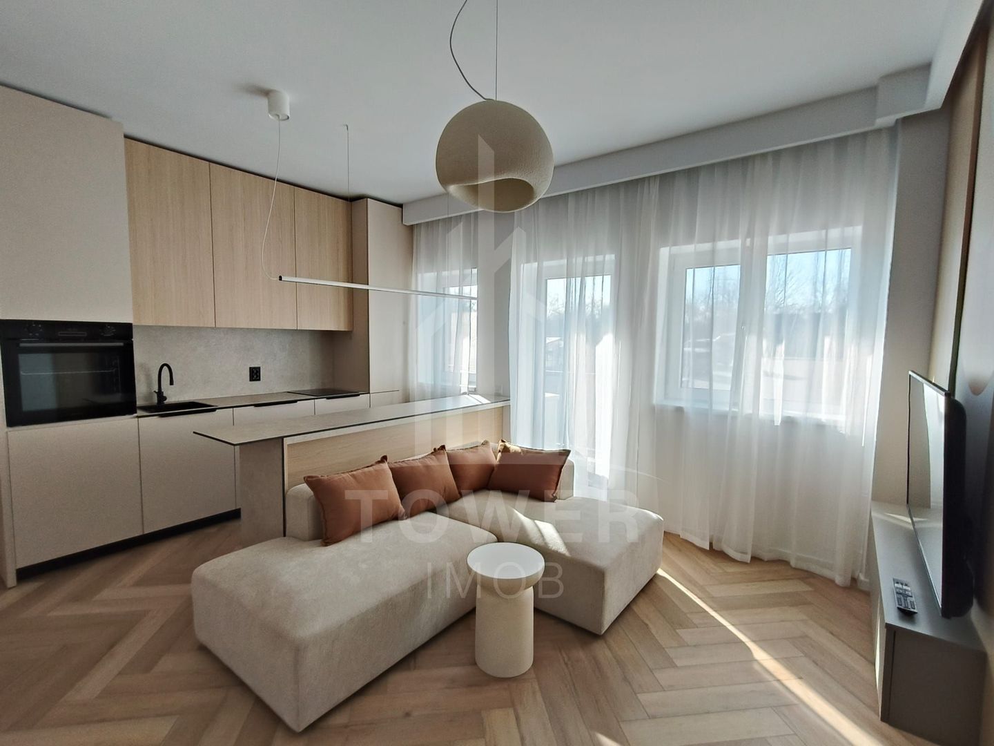 Apartament modern 3 camere | Living Open Space | Balcon | Complet utilat - Poză 1