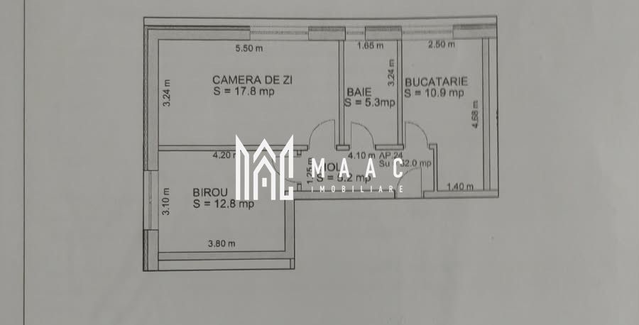Aparatament 2 camere | Zona Doamna Stanca | 52 mp| - Poză 11