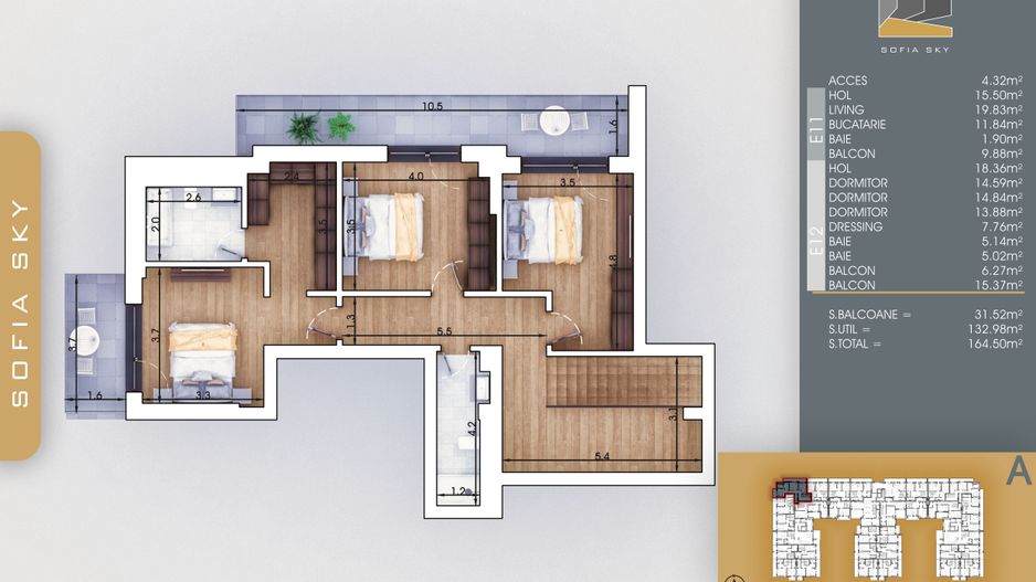 4 camere duplex finalizare rapida 7 minute Metrou N Teclu - Schiță 10