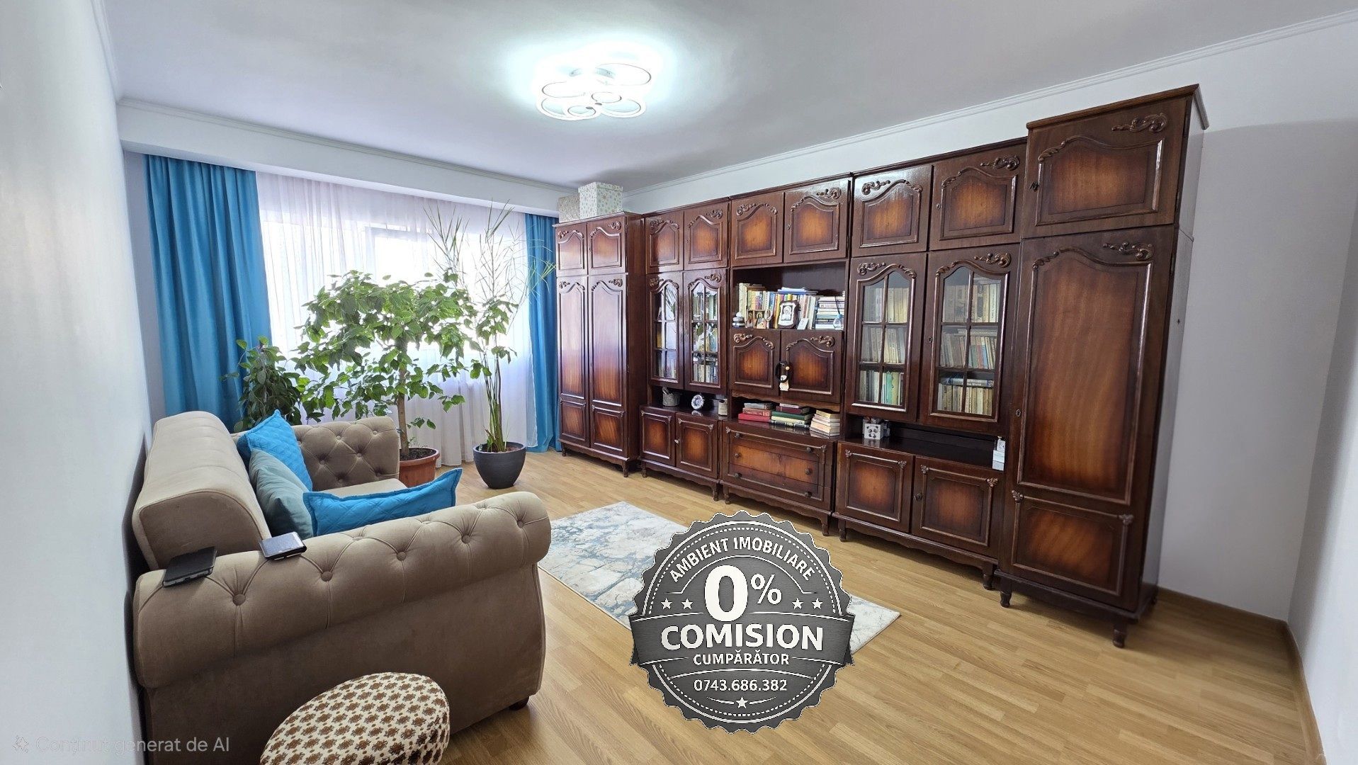 Apartament cu 2 camere, etaj 3, mobilat și utilat, zona TRAIAN - Crucea Gării; - Poză 1