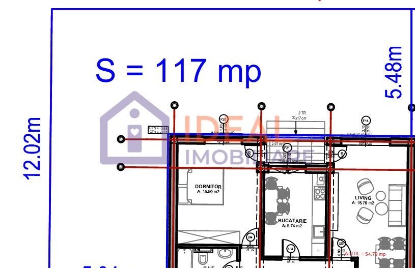 Apartament 2 camere si gradina de 117 mp de vanzare zona Doamna Stanca - Schiță 8