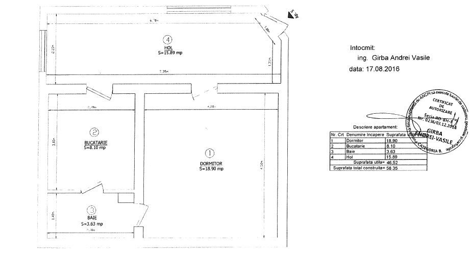 APARTAMENT 2 CAMERE LA CURTE COMUNA - Poză 12