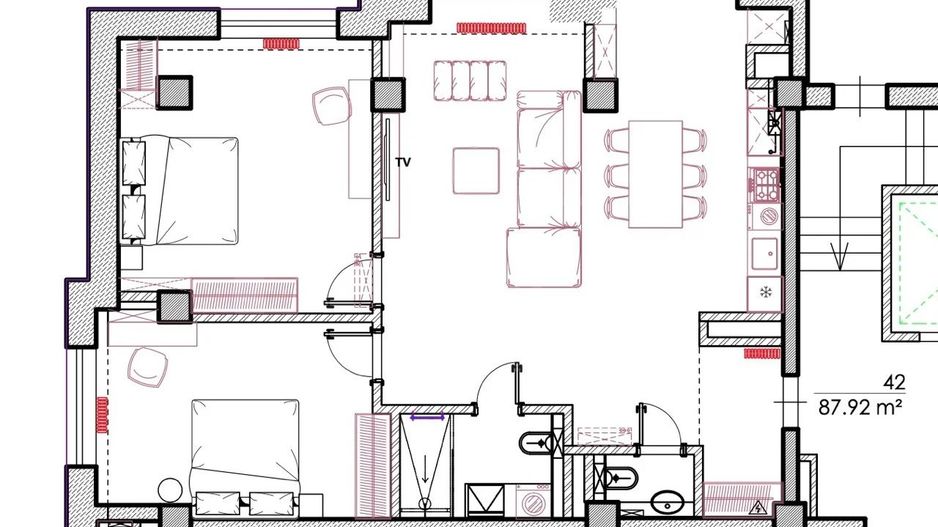 Vânzare, penthouse, 3 camere, str. Mitropolit Varlaam, Centru - Poză 12