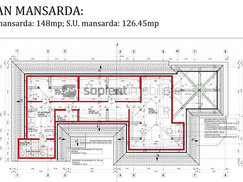 Spațiu de birouri de 734mp de închiriat - Poză 9