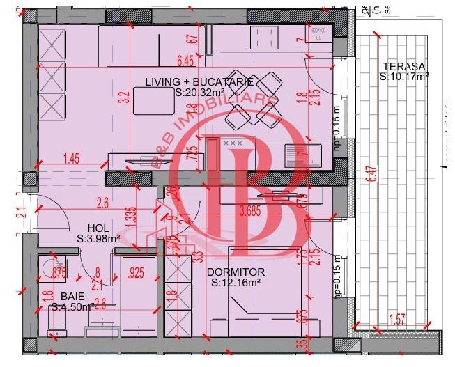 Apartament 2 camere Parcare Bonus Titan-Theodor Pallady - Schiță 8