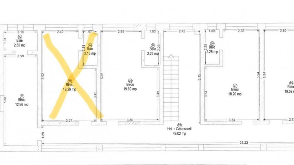 Birou 20,47 mp, renovat, aer conditionat, et 2, Mehala | Comision 0 - Poză 14