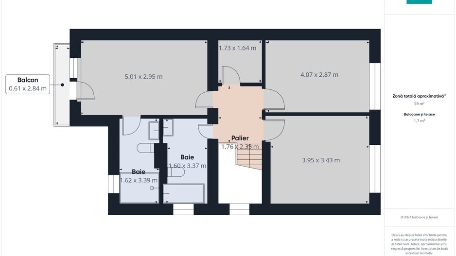 Duplex 5 camere  în cartier Europa Mosnița Nouă - Poză 25
