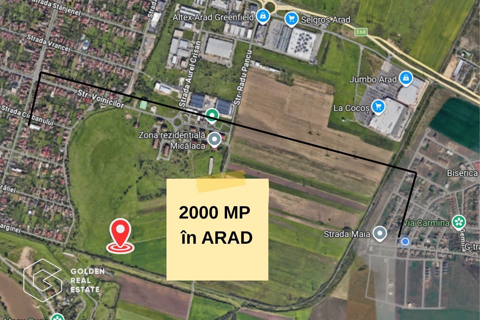 Teren intravilan arabil, 2000 mp, Arad - Poză 1