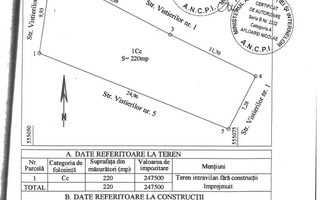Rahova Piata Chirigiu, str. Vistierilor nr. 3, teren 220 mp de vanzare - Schiță 6