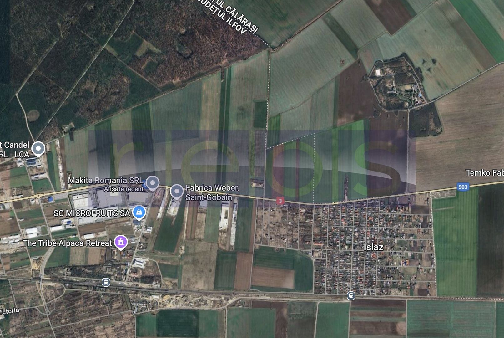 | OPORTUNITATE | DE VANZARE TEREN BRANESTI 41.317 mp DESCHIDERE 85 m - Poză 1