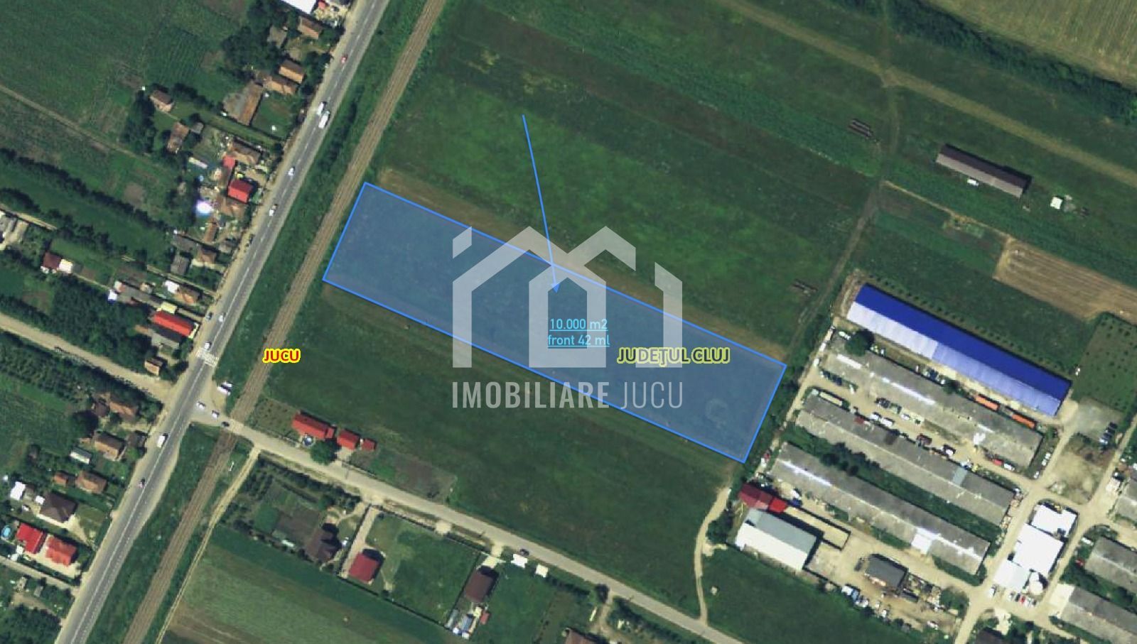 Oportunitate de Investiție: Teren Industrial 1 ha în Jucu! 30 EUR - Poză 1