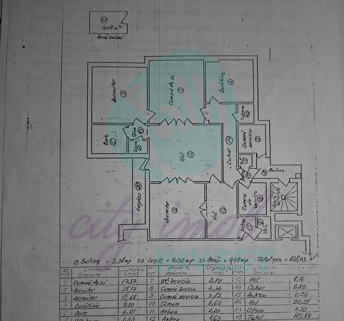 4 Camere bloc interbelic| Unirii-Budapesta | 124 mp | Centrala proprie - Poză 4