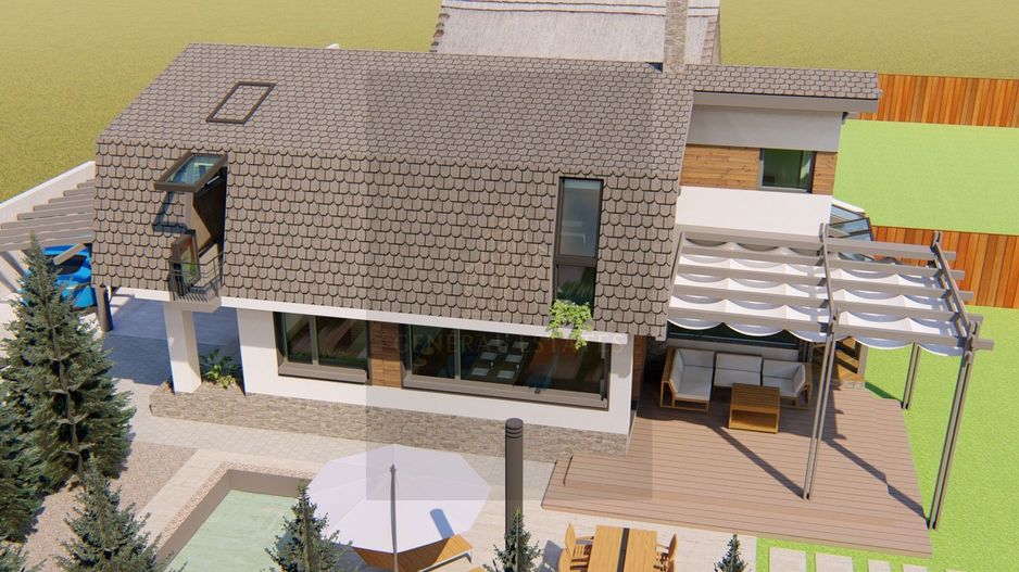 Casa moderna la rosu in Cristian - Poză 16