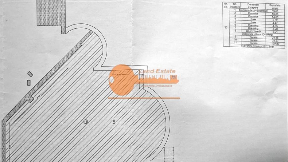 Penthouse spectaculos cu terase panoramice – Piața Sudului / Obregia - Schiță 15