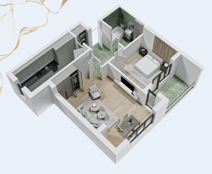 Apartament 2 camere de vanzare - Poză 1