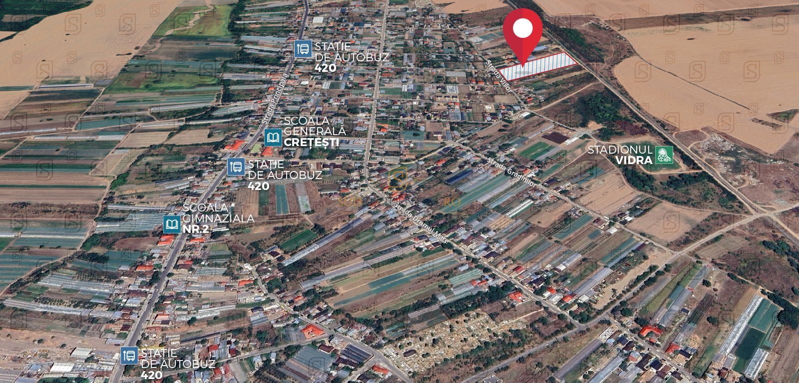 Teren intravilan 7.172 mp, Deschidere 36 ml, Vidra, Cretesti - Poză 4