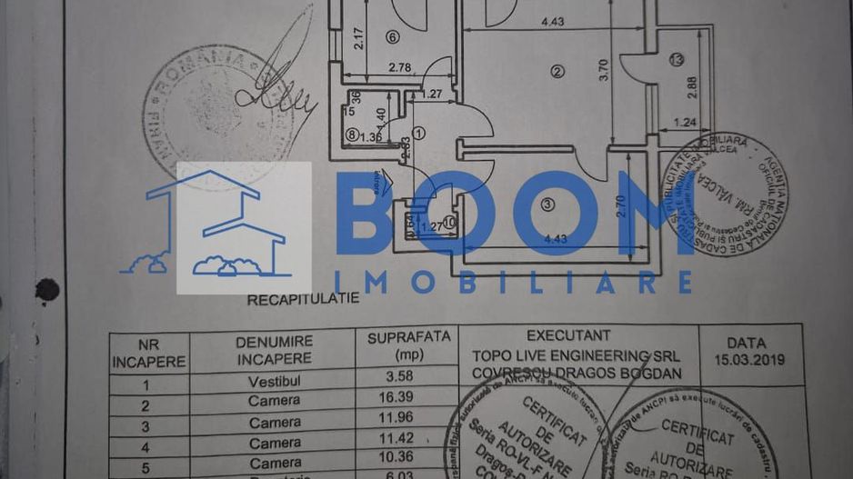 Apartament 4 camere decomandat | Traian, Râmnicu Vâlcea | 70,43 mp, etaj 4 - Poză 12