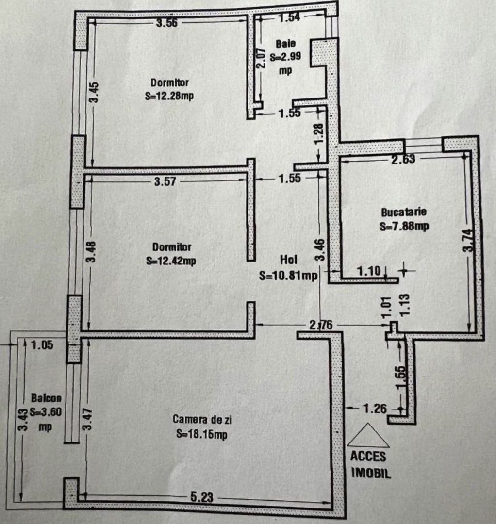 Tomis Nord 3 camere - Poză 1