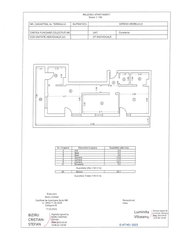 Palazu Mare(COD 05) - Apartament 3 camere| Parcare acoperită | Lac - Poză 3
