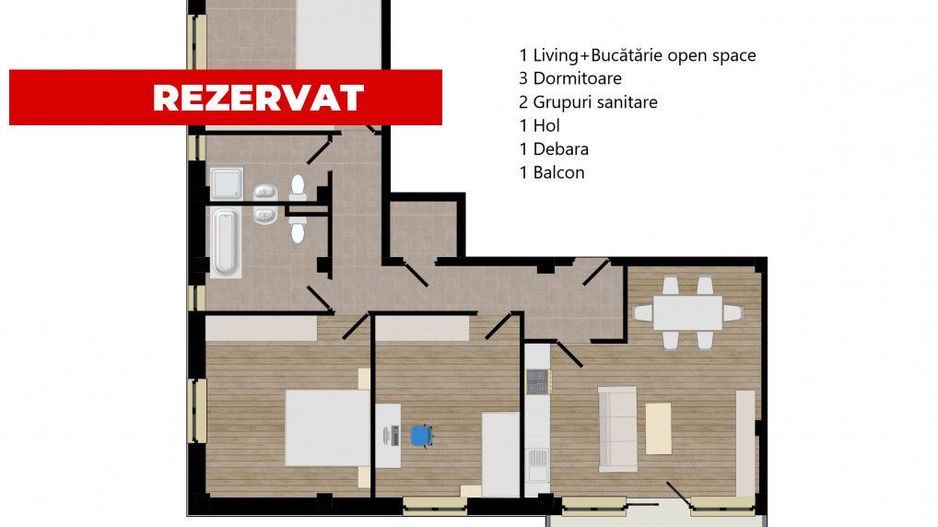 Zorilor Residence, Apartamente Noi 2-3-4 camere - Str. Zorilor - Carei - Poză 15