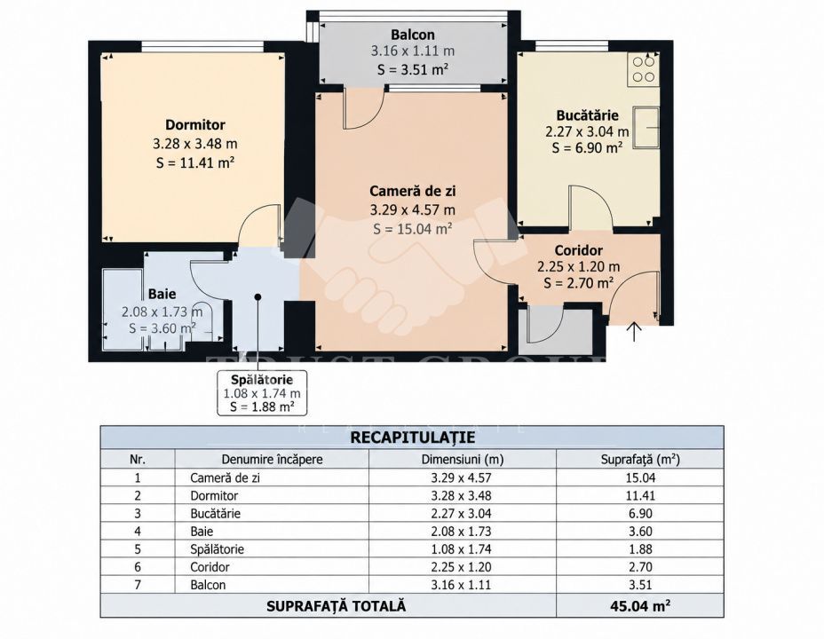 Apartament 2 camere Pajura |Renovat |Bloc reabilitat |La 6 min de metrou Jiului - Schiță 26