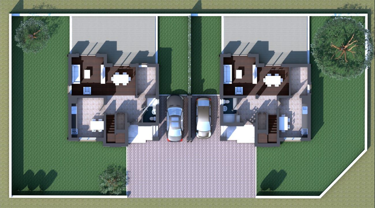 Duplex superb despartit prin garaj - Poză 18