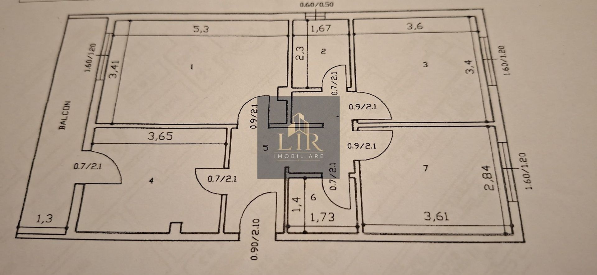 Apartament 3 camere decomandat- Nicolina - Iasi - Schiță 4