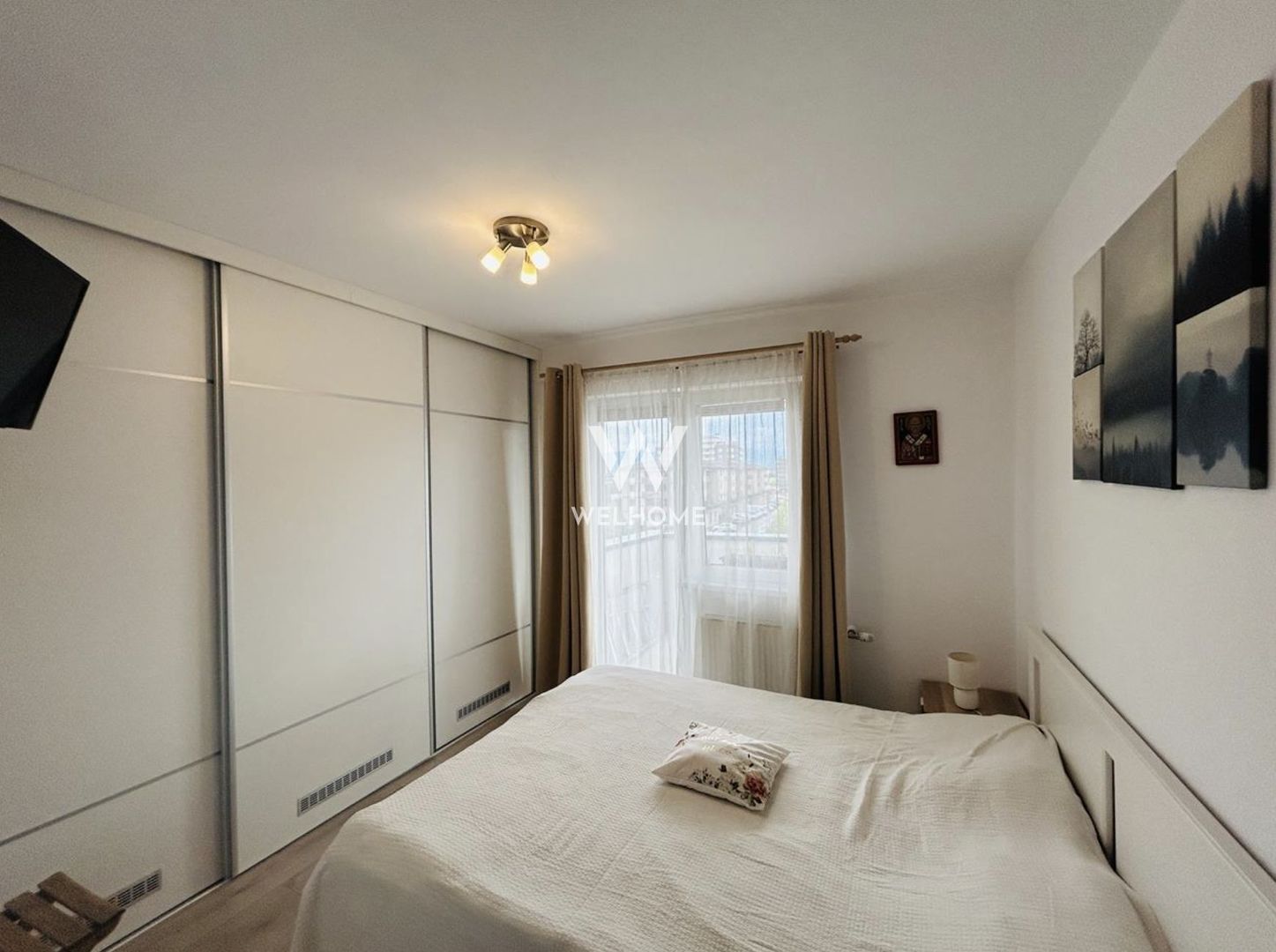 Apartament 3 camere, etaj intermediar, mobilat, 2 bai, 2 balcoane - Poză 17