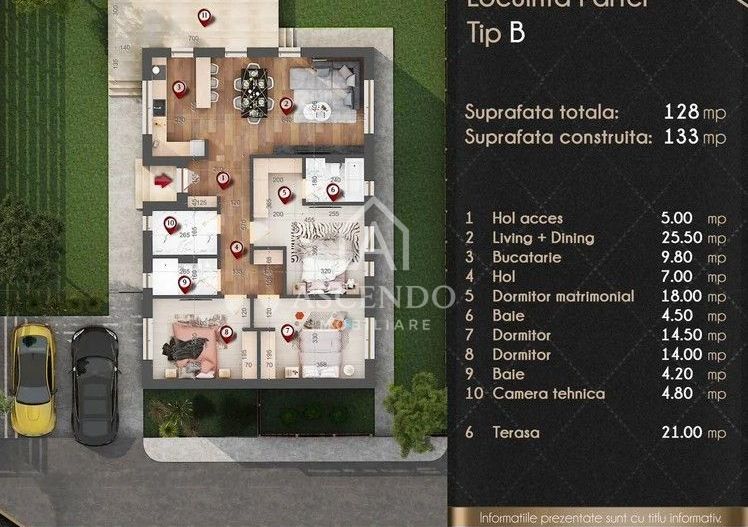 Vand CASE TIP PARTER cu HVAC, 4 camere - Tunari - Poză 32