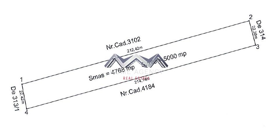 Teren 9700 mp Balotești – Ideal ansamblu rezidențial, acces rapid, utilități - Schiță 3